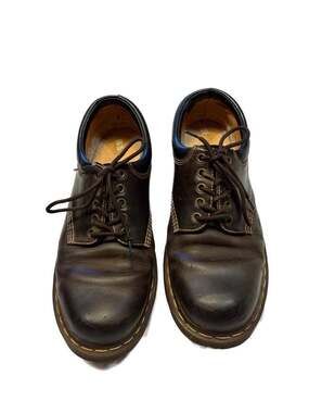 Dr. Martens 8053 Dark Brown Leather 5-Eye Padded Collar Oxford Shoes
